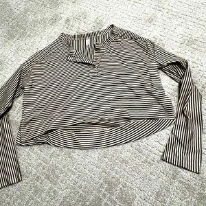 Free People Striped Crop Top